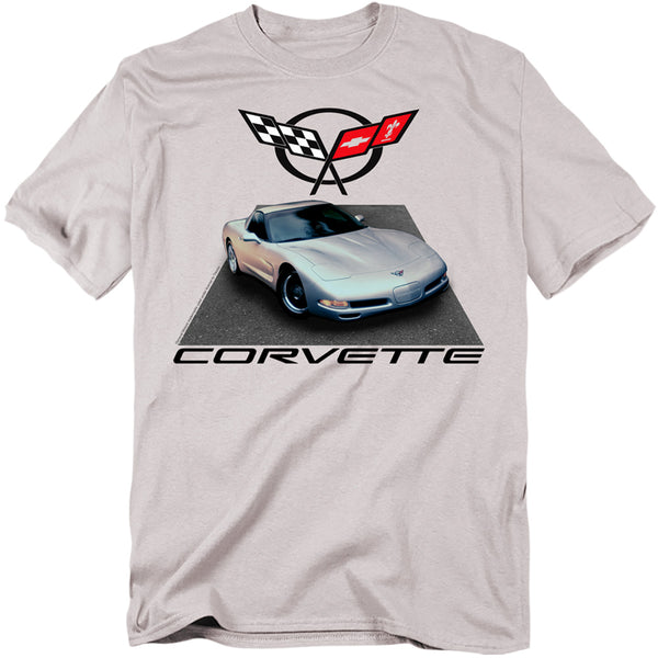 Chevrolet - Silver 01 Vette Adult Regular Fit Short Sleeve