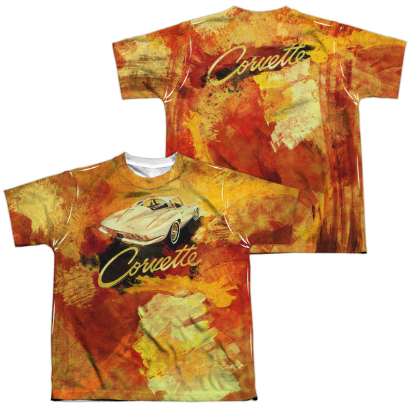 Chevrolet - Painted Sting Ray (Front - Back Print) Youth Short Sleeve 100% Poly