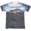 Chevrolet - Blue Vette Check Flag Adult Regular Fit Short Sleeve 65 - 35 Poly - Cotton