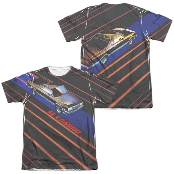 Chevrolet - Laser Camino (Front - Back Print) Adult Regular Fit Short Sleeve 65 - 35 Poly - Cotton