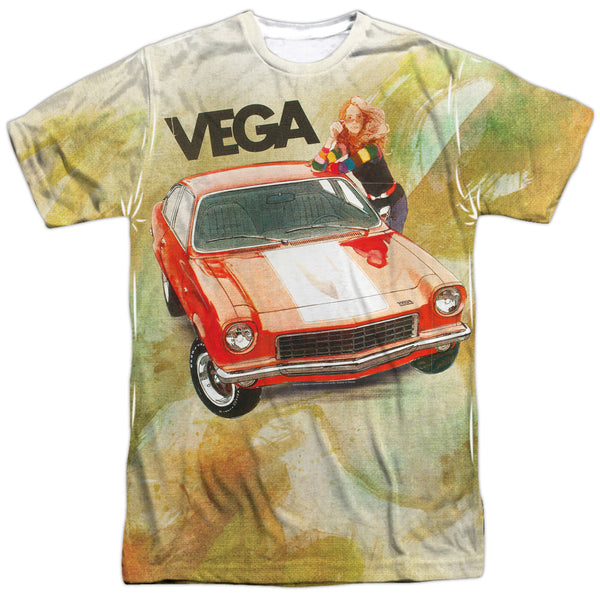 Chevrolet - Vega Watercolor Adult Regular Fit Short Sleeve 100% Poly