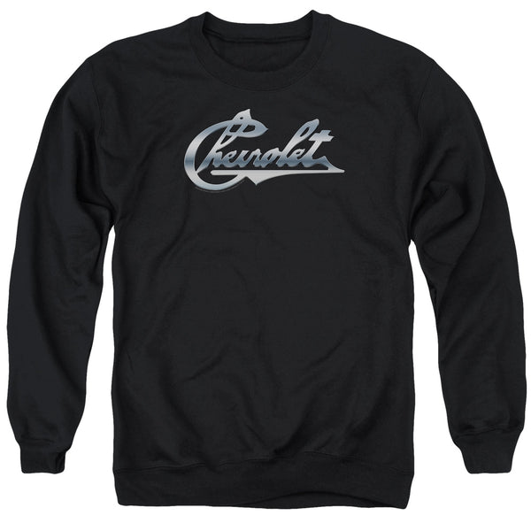 Chevrolet - Chrome Vintage Chevy Bowtie Adult Crewneck Sweatshirt
