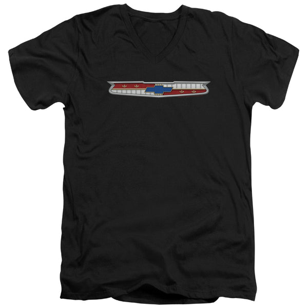 Chevrolet - 56 Bel Air Emblem Adult Slim Fit V Neck Cotton