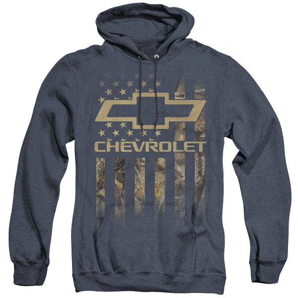 Chevrolet - Camo Flag Adult Heather Hoodie