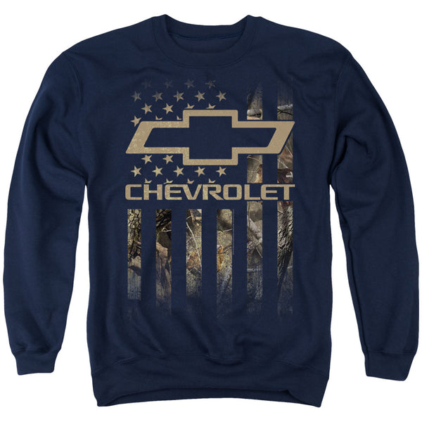 Chevrolet - Camo Flag Adult Crewneck Sweatshirt