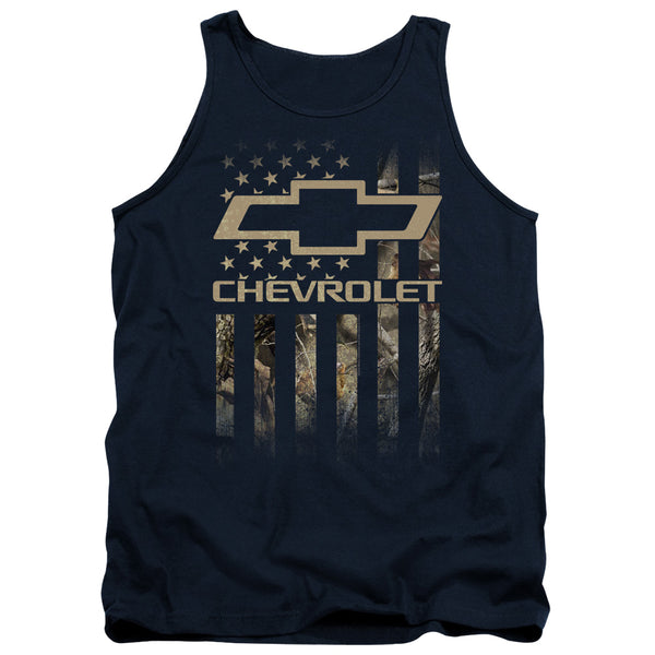 Chevrolet - Camo Flag Adult Tank Top