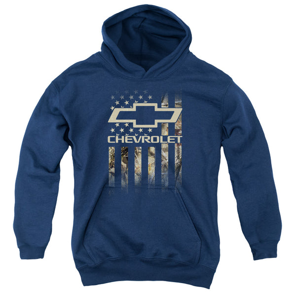 Chevrolet - Camo Flag Youth Hooded Sweatshirt