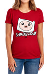 Adventure Time - Shmowzow Women's Short Sleeve
