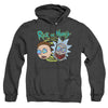 Rick And Morty - Blown Minds Adult Heather Hoodie