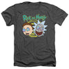 Rick And Morty - Blown Minds Adult Regular Fit Heather Short Sleeve