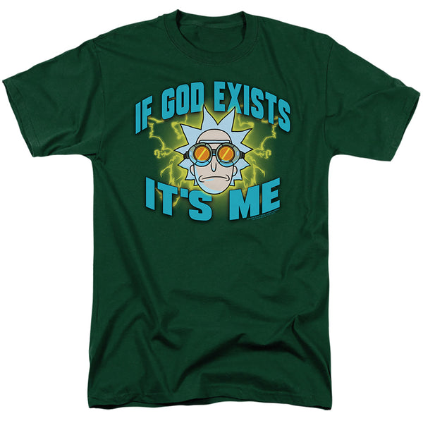 Rick And Morty - If God Exists Adult Regular Fit Short Sleeve