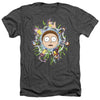 Rick And Morty - Multiple Morty Adult Regular Fit Heather Short Sleeve