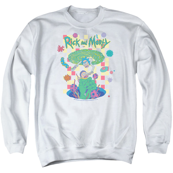 Rick And Morty - Falling Portals Adult Crewneck Sweatshirt