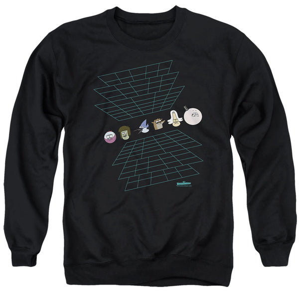 The Regular Show - Regular Grid Adult Crewneck Sweatshirt
