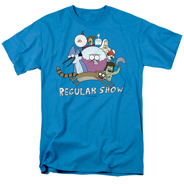 Regular Show - Surrounding Benson Adult Regular Fit Short Sleeve