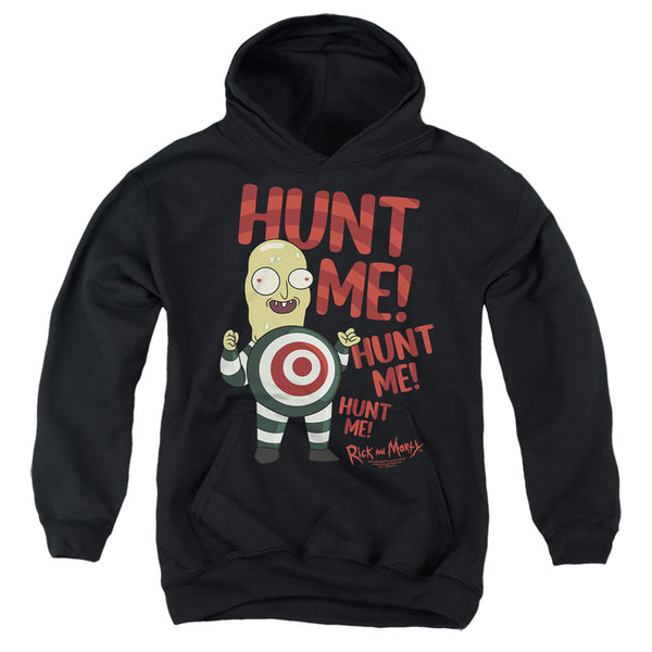 Rick And Morty - Hunt Me Youth Hooded Sweatshirt