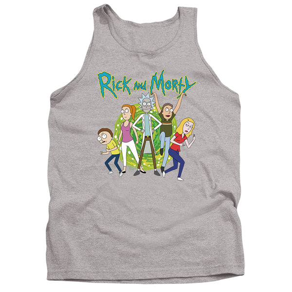 Rick And Morty - Family Fights Together Adult Tank Top