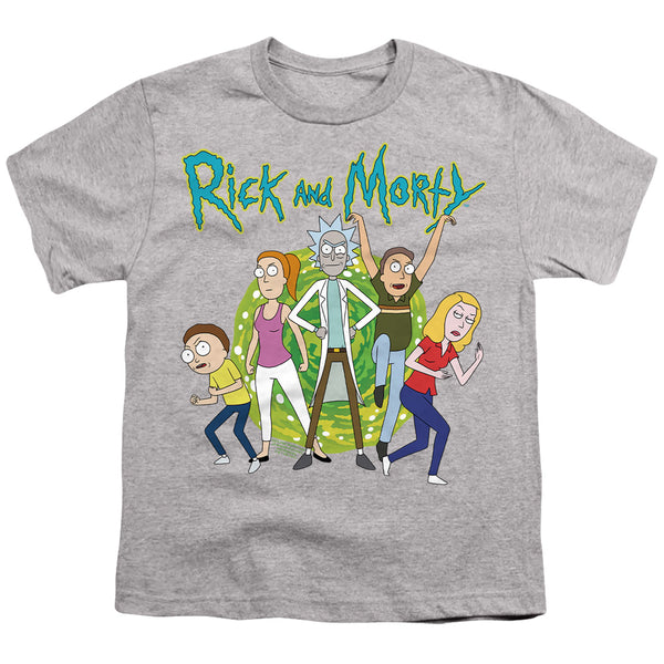 Rick And Morty - Family Fights Together Youth Short Sleeve