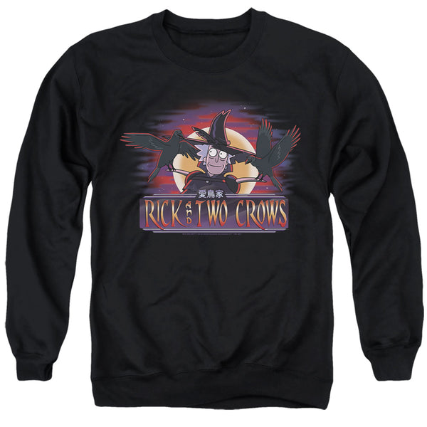 Rick And Morty - Rick And Two Crows Adult Crewneck Sweatshirt