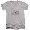 Regular Show - Poloroid Adult Slim Fit V Neck Cotton