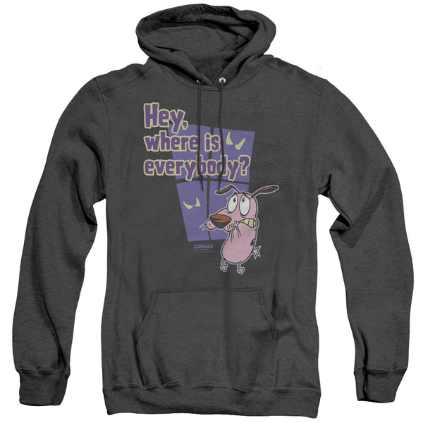 Courage - Where Is Everybody Adult Heather Hoodie