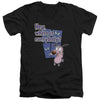 Courage - Where Is Everybody Adult Slim Fit V Neck Cotton