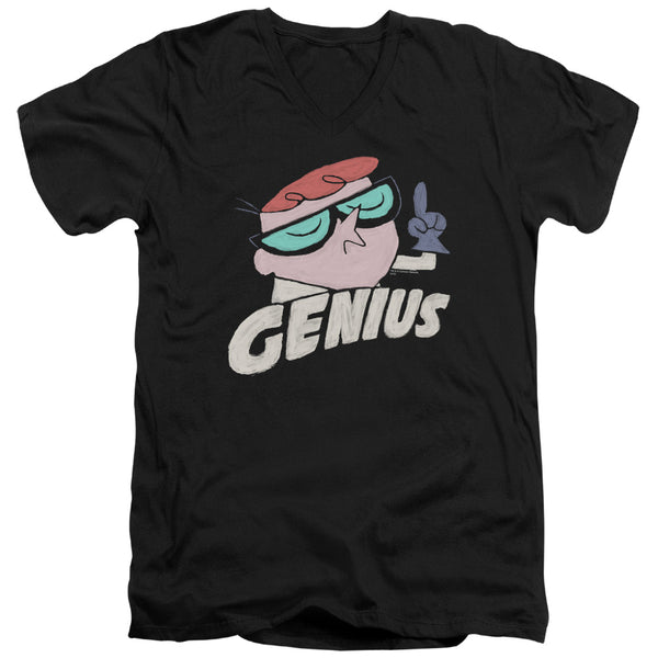 Dexter's Laboratory - Genius Adult Slim Fit V Neck Cotton