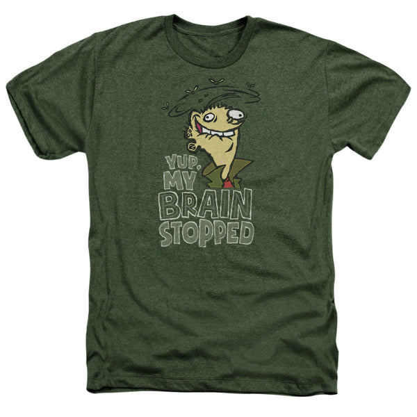 Ed Edd N Eddy - Brain Dead Ed Adult Regular Fit Heather Short Sleeve