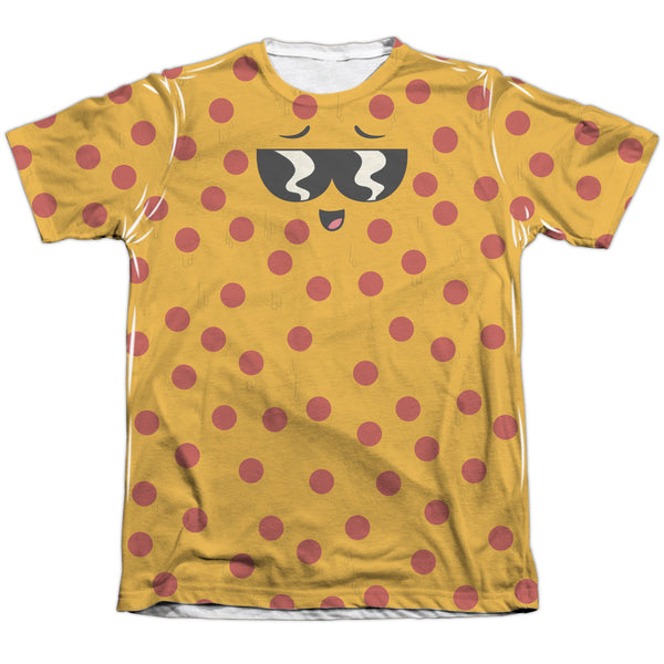 Uncle Grandpa - Pizza Face Adult Regular Fit Short Sleeve 65 - 35 Poly - Cotton