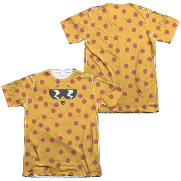 Uncle Grandpa - Pizza Face (Front - Back Print) Adult Regular Fit Short Sleeve 65 - 35 Poly - Cotton