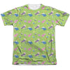 Adventure Time - Green Fields Adult Regular Fit Short Sleeve 65 - 35 Poly - Cotton