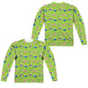 Adventure Time - Green Fields (Front - Back Print) L - S Adult Poly Crew