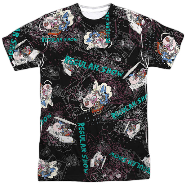 Regular Show - Golf Cart Ride Adult Regular Fit Short Sleeve 100% Poly