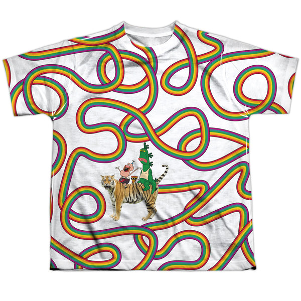 Uncle Grandpa - Rainbows Youth Short Sleeve 100% Poly
