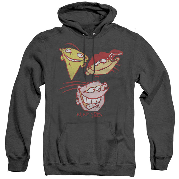 Ed Edd Eddy - Three Heads Adult Heather Hoodie