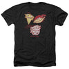 Ed Edd Eddy - Three Heads Adult Regular Fit Heather Short Sleeve