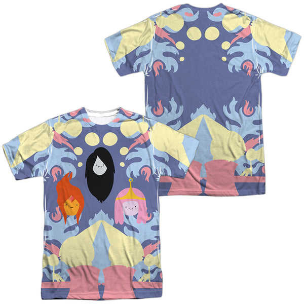 Adventure Time - PB, FP & Marceline (Front - Back Print) Adult Regular Fit Short Sleeve 100% Poly