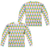 Adventure Time - Hexagon Pattern (Front - Back Print) L - S Adult Poly Crew