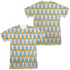 Adventure Time - Hexagon Pattern (Front - Back Print) Adult Regular Fit Short Sleeve 100% Poly