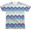 Adventure Time - ICe King Geometric Adult Regular Fit Short Sleeve 65 - 35 Poly - Cotton