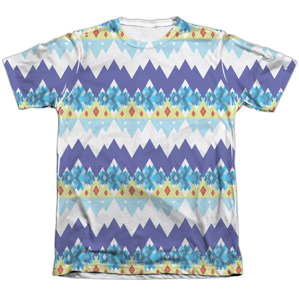 Adventure Time - ICe King Geometric Adult Regular Fit Short Sleeve 65 - 35 Poly - Cotton