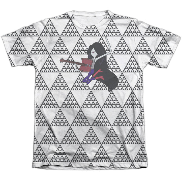 Adventure Time - Marcy Triangles Adult Regular Fit Short Sleeve 65 - 35 Poly - Cotton