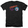 Courage The Cowardly Dog - Courage Logo Adult Regular Fit Heather Short Sleeve