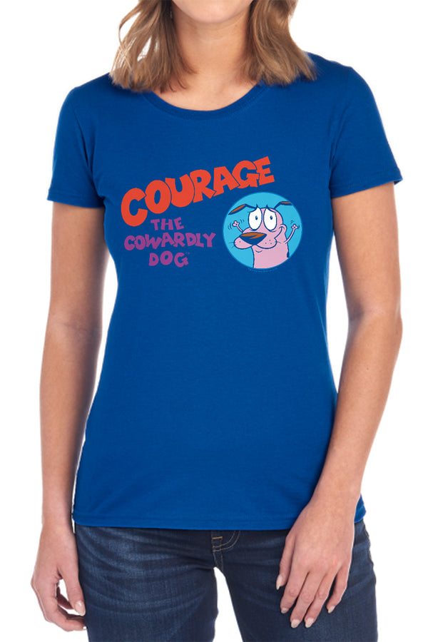 Courage The Cowardly Dog - Courage Logo Women's Short Sleeve