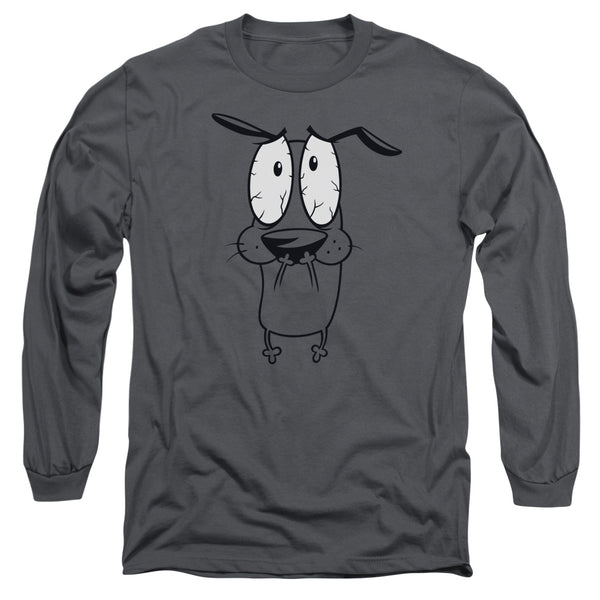 Courage The Cowardly Dog - Scared Adult Long Sleeve