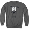 Courage The Cowardly Dog - Scared Adult Crewneck Sweatshirt