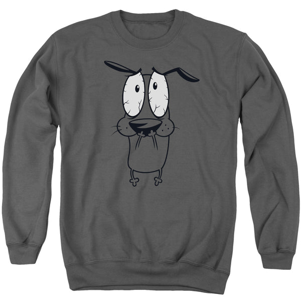 Courage The Cowardly Dog - Scared Adult Crewneck Sweatshirt