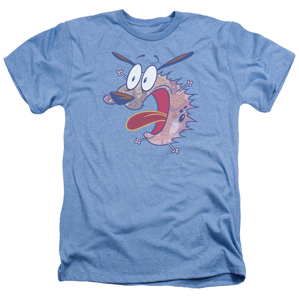 Courage The Cowardly Dog - Evil Inside Adult Regular Fit Heather Short Sleeve