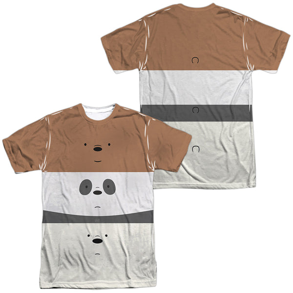 We Bare Bears - Stack (Front - Back Print) Adult Regular Fit Short Sleeve 100% Poly