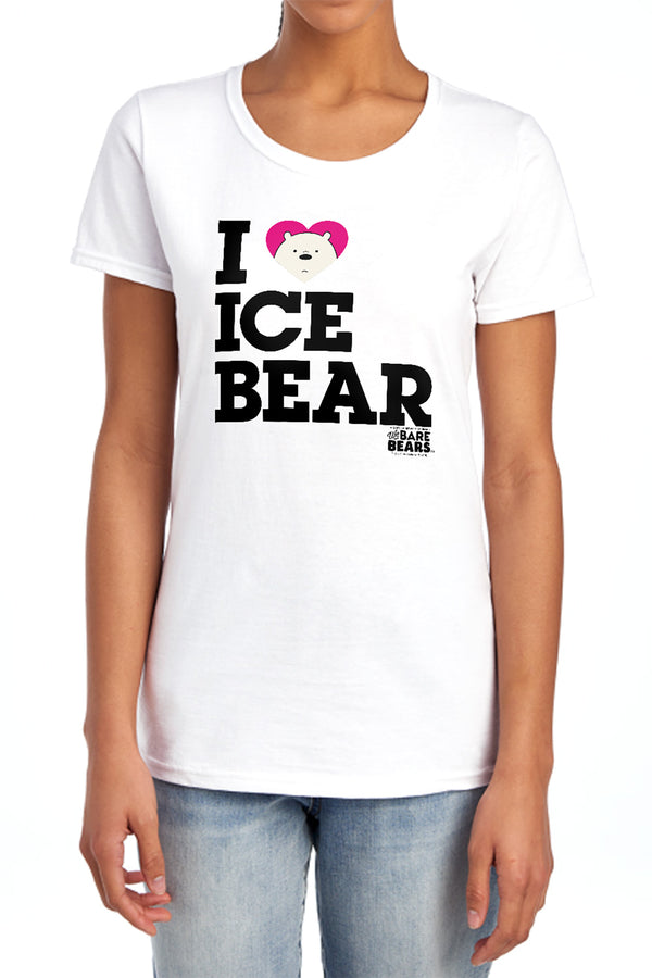 We Bare Bears - Heart ICe Bear Women's Short Sleeve